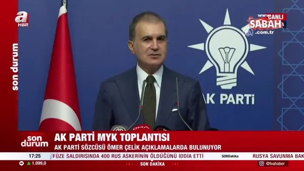 AK Parti Sözcüsü Ömer Çelik'ten önemli açıklamalar | Video