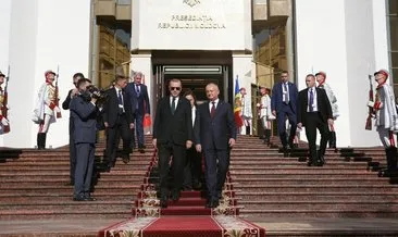 Başkan Erdoğan’ın Moldova ziyaretinden sıcak kareler