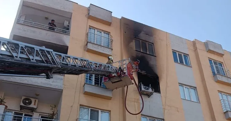 Kızıltepe’de çıkan yangında 6 kişi dumandan etkilendi