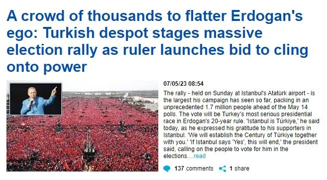 Dünya Başkan Erdoğan’ın dev mitingini konuştu: ’Eşi benzeri görülmedi’