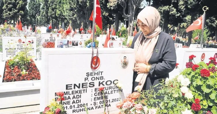 Şehitlik bizim cennet bahçemiz