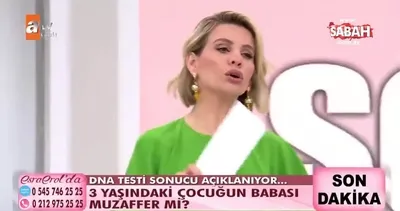 Esra Erol’un canlı yayınında büyük şok! DNA testi sonucuna göre 3 yaşındaki çocuğun babası Muzaffer değil! | Video