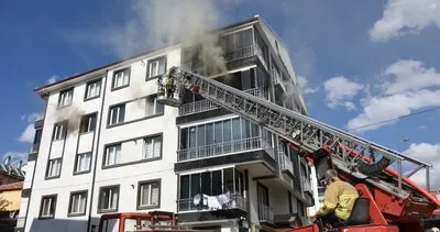 Kırıkkale’de 5 katlı apartmanda çıkan yangın itfaiye ekiplerince söndürüldü