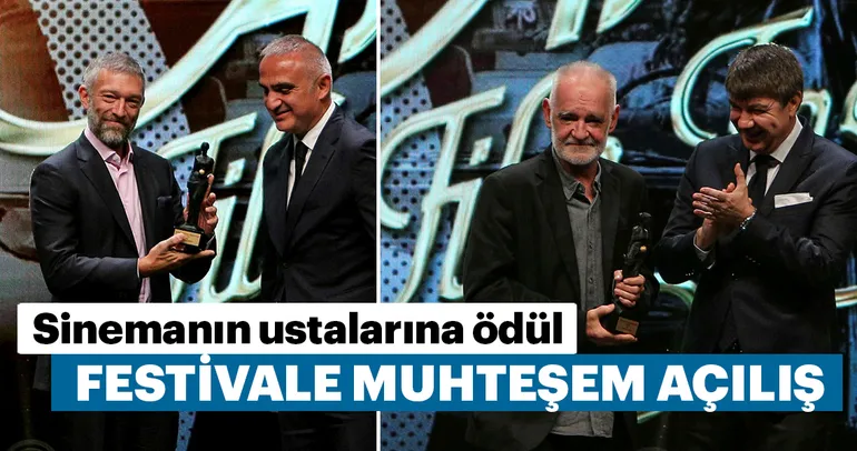 55. Antalya Film Festivali başladı. İşte açılıştan muhteşem kareler