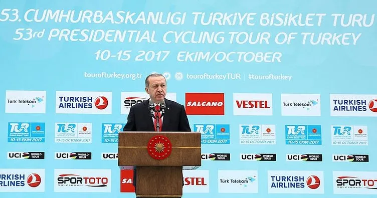 Cumhurbaşkanı Erdoğan, Cumhurbaşkanlığı Türkiye Bisiklet Turu lansmanına katıldı