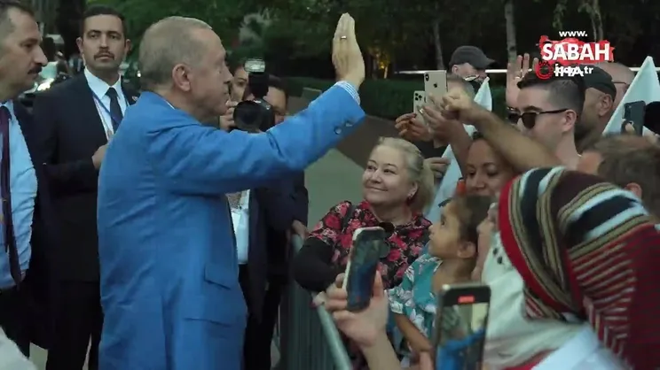 Başkan Erdoğan'a ABD'de yoğun ilgi | Video