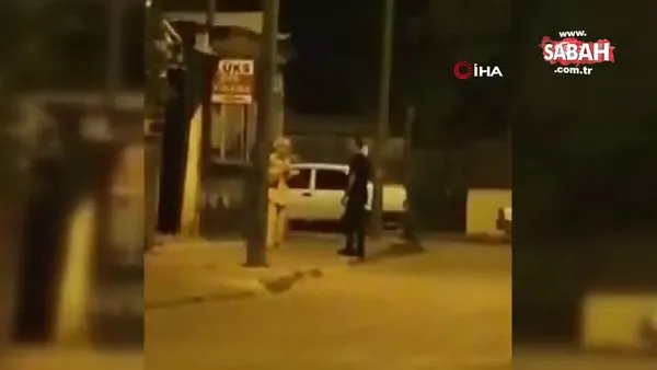 Sokak ortasında kadından erkeğe şiddet kamerada | Video