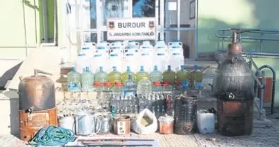 Jandarmadan sahte alkole şok baskın