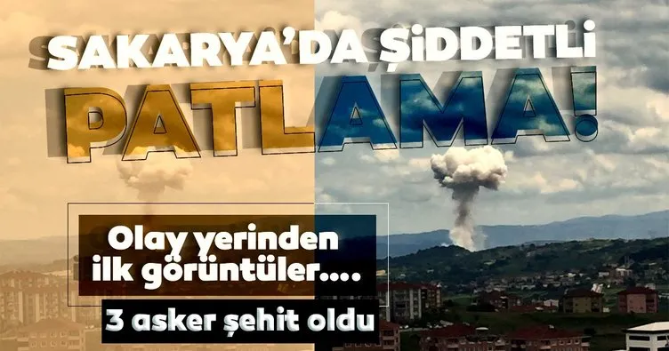 Son dakika haberi: Sakarya Taşkısığı bölgesinde havai fişek taşıyan kamyonda patlama: 3 asker şehit 12 yaralı