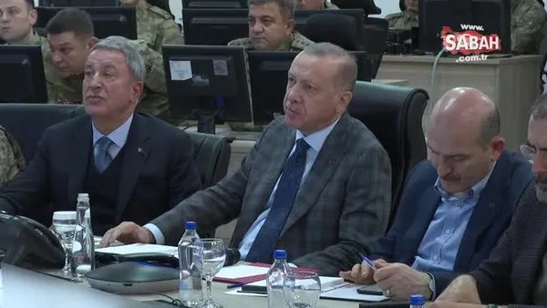Başkan Erdoğan, İleri Müşterek Harekat Merkezi'ni ziyaret etti