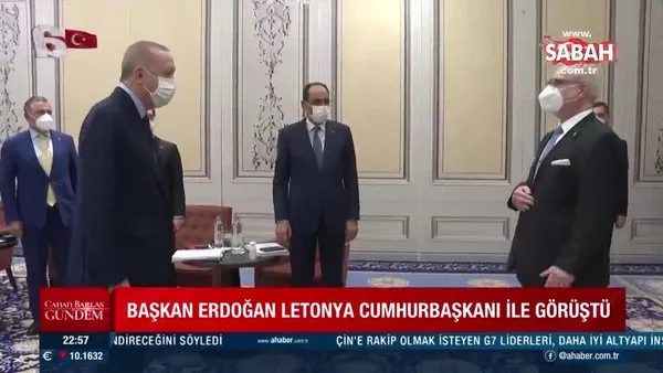 Son dakika: Başkan Erdoğan'dan NATO Zirvesi öncesi peş peşe kritik temaslar | Video