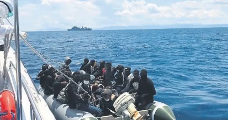 38 kaçak göçmeni ekipler kurtardı
