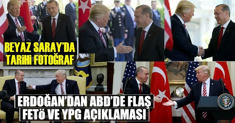 Beyaz Saray’da tarihi Trump-Erdoğan görüşmesi gerçekleşti