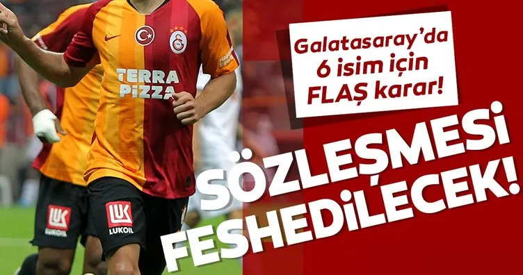 Galatasaray’da büyük operasyon! 6 oyuncu gönderilecek, 2 sözleşme feshedilecek!
