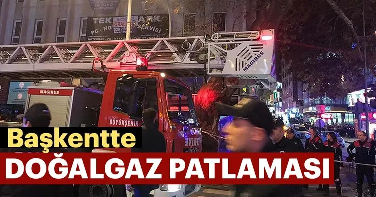 Son dakika haber: Ankara’da doğal gaz hattında patlama