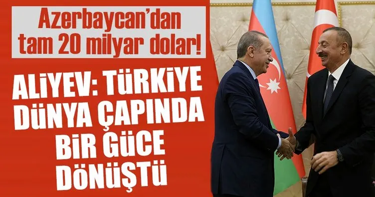 Aliyev: Türkiye dünya çapında güce dönüştü