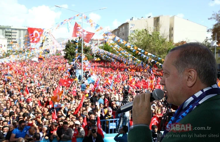 Cumhurbaşkanı Erdoğan, Erzurum'da böyle karşılandı