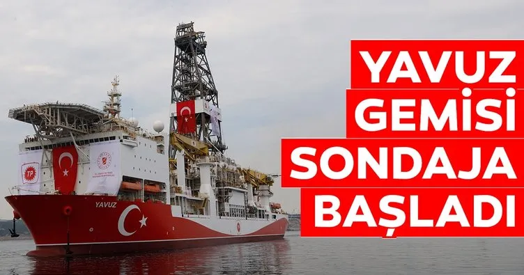 Yavuz gemisi sondaja başladı