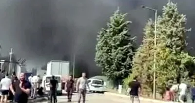 Boya fabrikasında çıkan yangında bir işçi yaralandı #istanbul