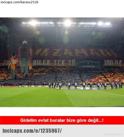 Galatasaray - Lazio maçının capsleri