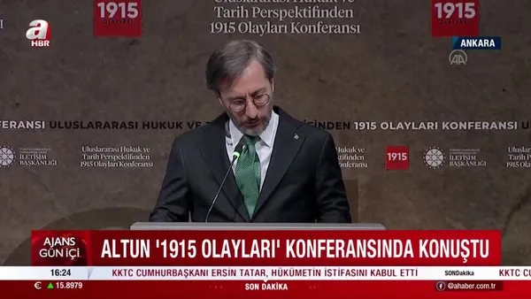 Cumhurbaşkanlığı İletişim Başkanı Fahrettin Altun'dan 1915 olayları açıklaması: 