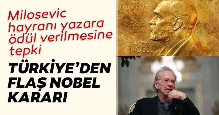 Türkiye Nobel ödül törenine katılmayacak