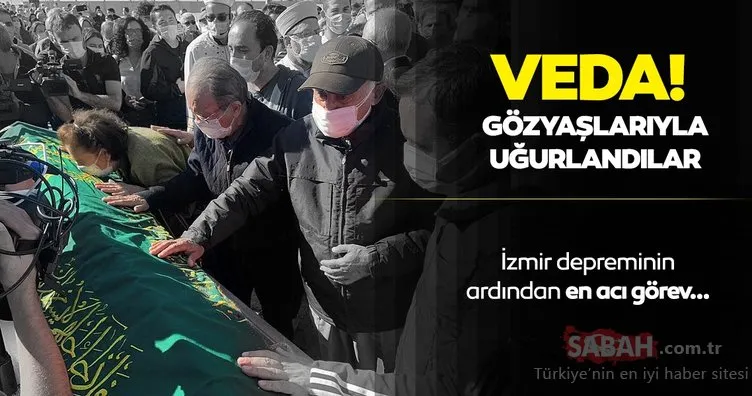 İzmir’deki depremde hayatını kaybedenler son yolculuğuna uğurlanıyor