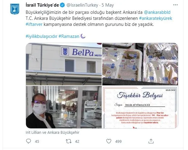 İsrail’in iki yüzlülüğü | Mescid-i Aksa’da namaz kılanlara saldırı, Ankara’da iftar kampanyasına destek - 1