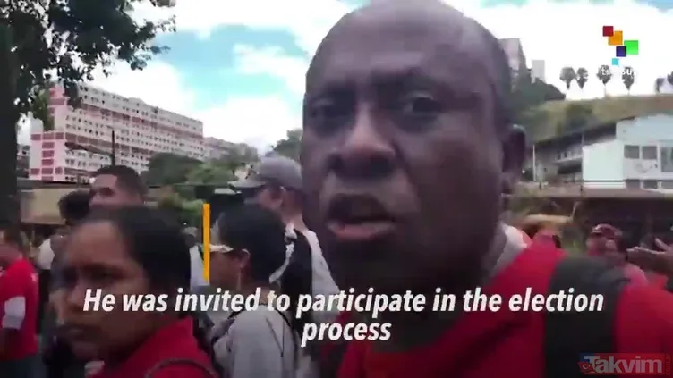 Venezuela'da halk Maduro'ya sahip çıkmak için sokaklara döküldü