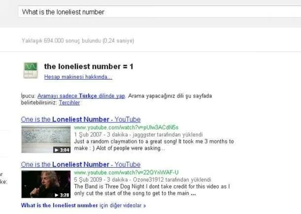 google in bilinmeyen ozellikleri