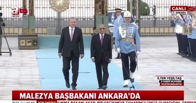 Cumhurbaşkanı Erdoğan, Malezya Başbakanı’nı resmi törenle karşıladı