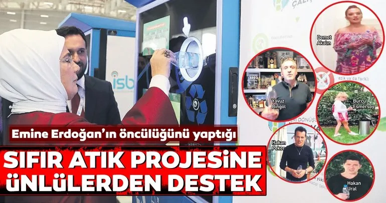 Ünlülerden Sıfır Atık projesine destek