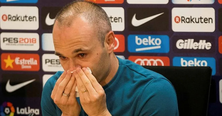Andres Iniesta’dan Barcelona’ya gözyaşlarıyla veda