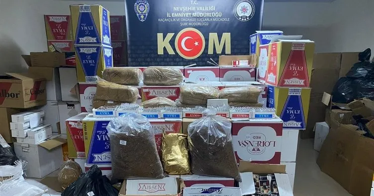 Nevşehir’de kaçak tütün operasyonu