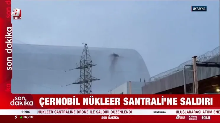 Rusya Çernobil Nükleer Santrali'ni vurdu! | Video