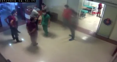 Kahramanmaraş’ta güvenlik görevlilerine saldıran hasta yakınları kamerada