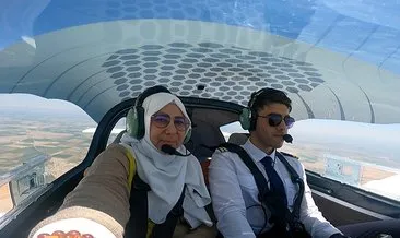 Annesini uçuran pilot! Levent’in ilk yolcusu kendi annesi oldu #konya