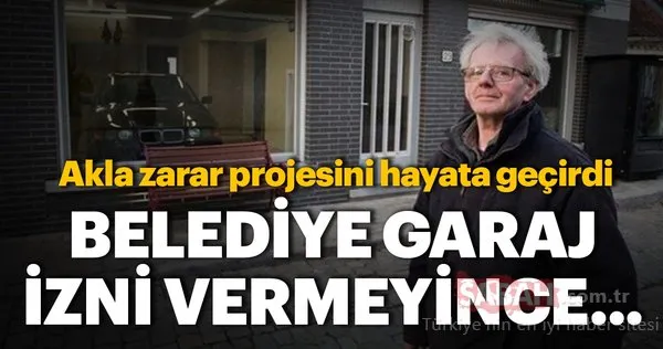 Belediye garaj izni vermeyince bakın nasıl çözüm buldu