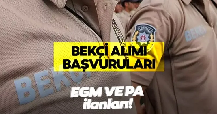 BEKÇİ ALIMI 2024 BAŞVURU EKRANI TIKLA-SORGULA  || Bekçi alımı başvuruları başladı mı, hangi illerde alım olacak, şartlar neler?