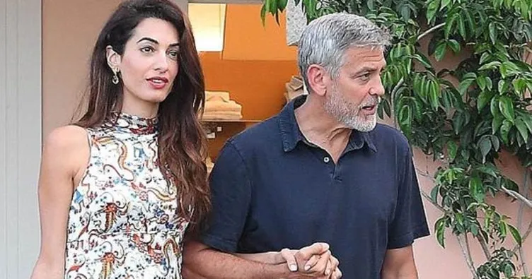 Clooney çiftinin İtalya kaçamağı
