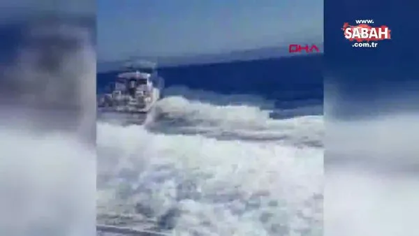 Sahil güvenlik ekiplerinin Türk balıkçılara ateş açarak taciz ettiği anlar kamerada | video
