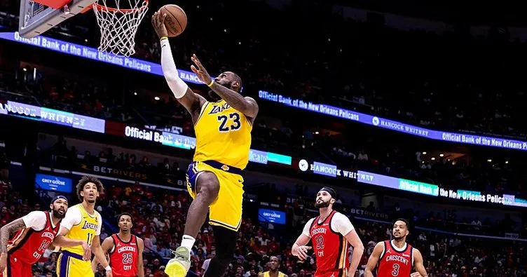 NBA’de Lakers, Pelicans’ı 110-106 yenerek play-off turuna kaldı