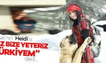 Türkiye’nin Heidisi Hamdu Sena, Milli Dayanışma Kampanyasına 3 buzağı bağışladı