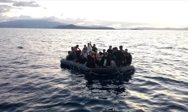 İzmir açıklarında 60 düzensiz göçmen kurtarıldı #izmir