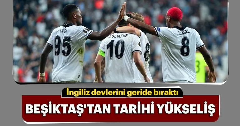 Beşiktaş’tan tarihi yükseliş