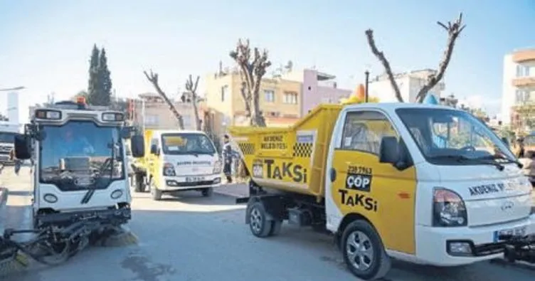 Çöp taksilerle Akdeniz temiz