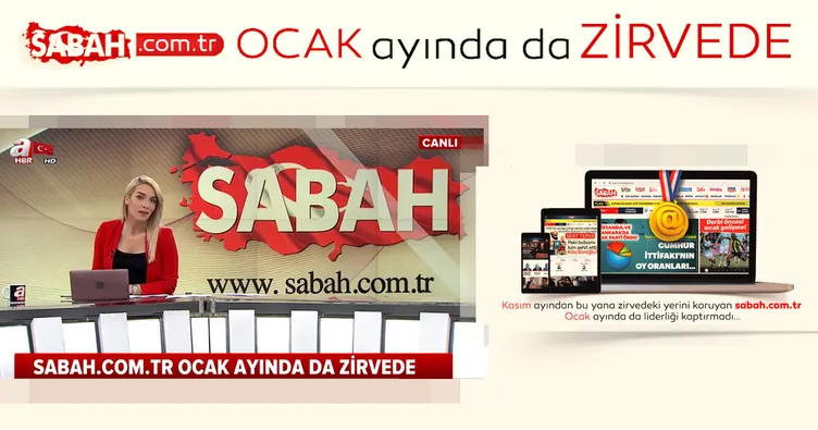 sabah.com.tr Ocak ayında da zirvede