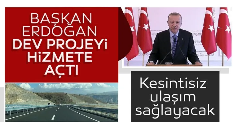 Son dakika haberi: Başkan Erdoğan'dan önemli açıklamalar! Dev proje hizmete girdi