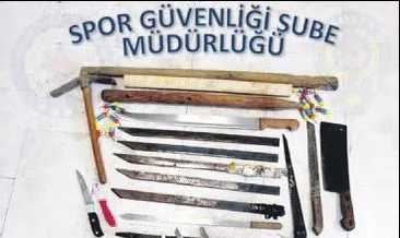 Holiganlar maça değil savaşa gelmiş