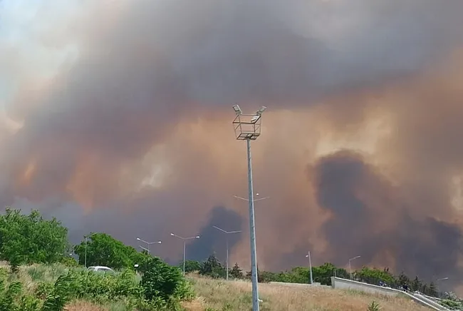 SON DAKİKA | Çanakkale’de korkutan orman yangını: Şehir duman altında, üniversite tahliye ediliyor!
